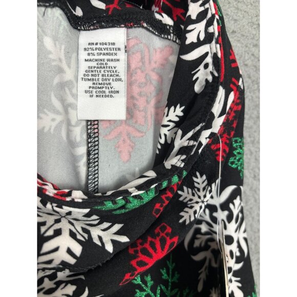 Planet Heart Juniors' Ugly Xmas Leggings Snowflake Print Multicolor Small NWT's - Picture 7 of 8